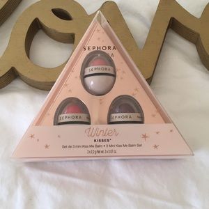 Sephora 3 mini Kiss Me Balm set